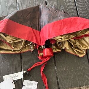 Coach Mini Red UV Umbrella